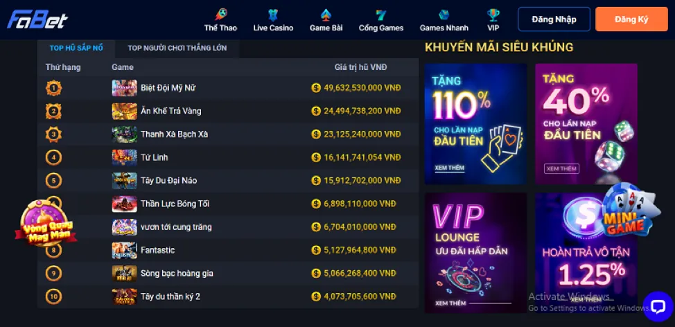 Banner khuyến mãi hấp dẫn tại m888 win casino